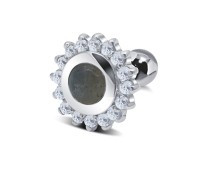 Laborite with CZ Ear Piercing TIP-2808